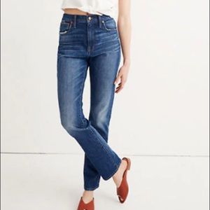 NWOT Madewell High-Rise Slim Boyjean Tall Denim